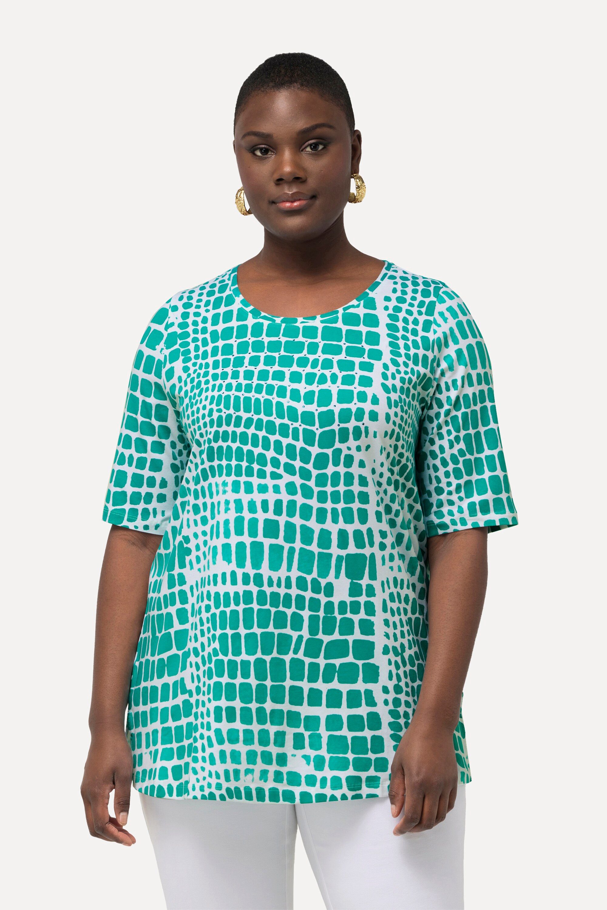 Ulla Popken T-Shirt T-Shirt Pima Cotton günstig online kaufen