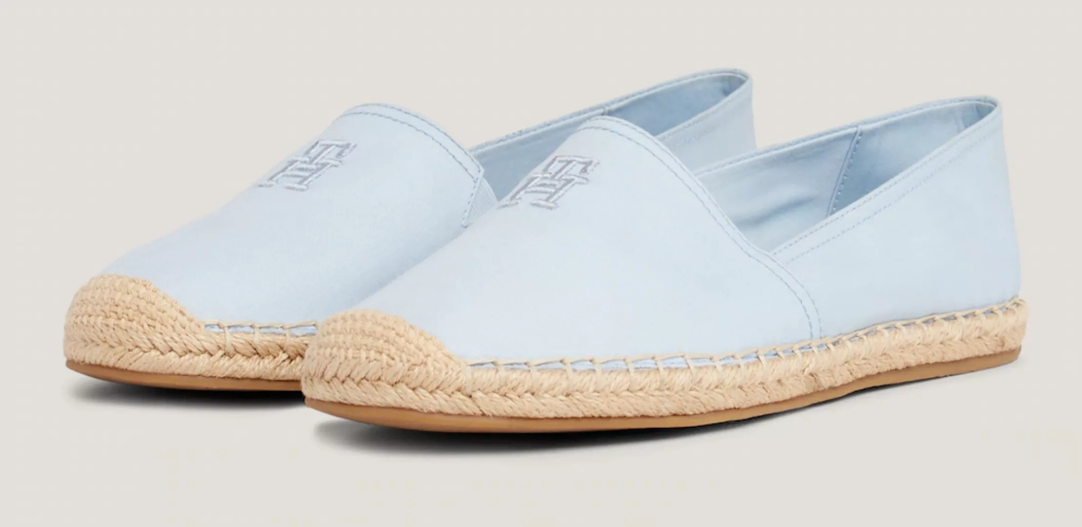 Tommy Hilfiger Espadrille "EMBROIDERED FLAT ESPADRILLE", Sommerschuh, Stran günstig online kaufen