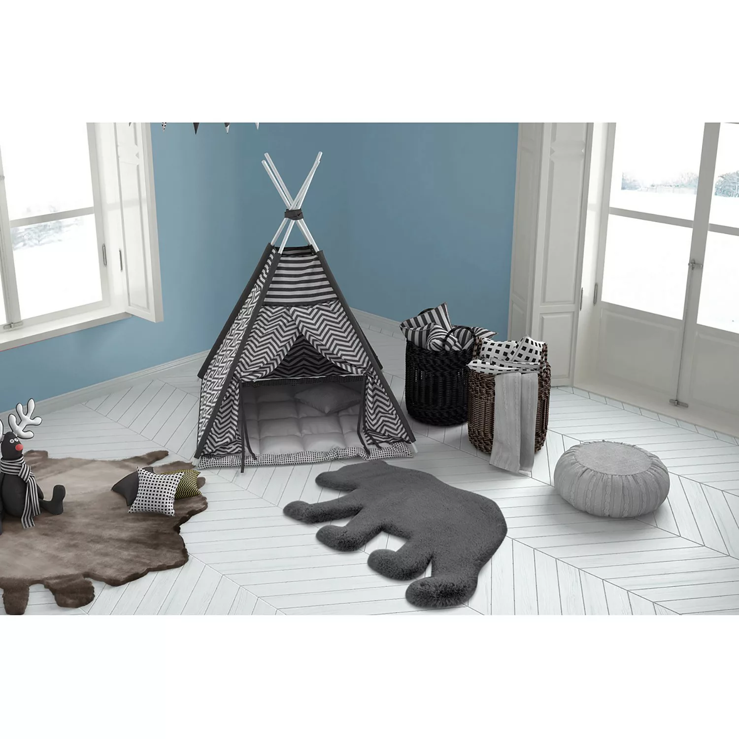Noa Interior | Kinderteppich Bär günstig online kaufen