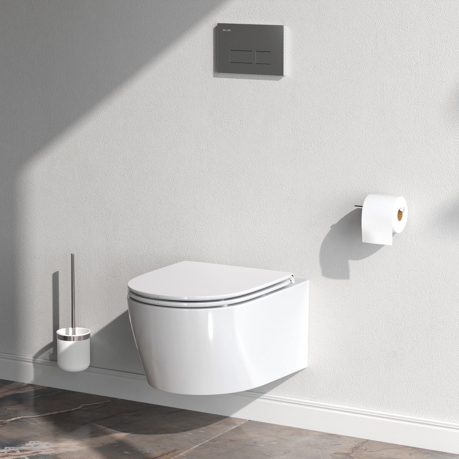 AM.PM Wand-WC mit Softclosing-Sitzabdeckung X-Joy S Spülrandlos Toilette, H günstig online kaufen