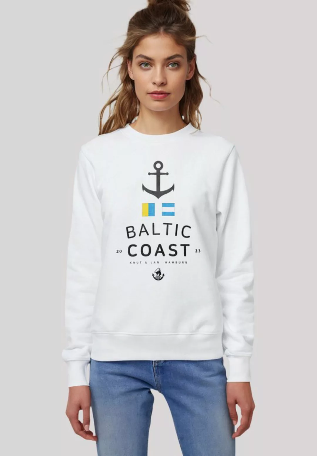 F4NT4STIC Sweatshirt "Ostsee Flaggen Knut & Jan Hamburg", Premium Qualität günstig online kaufen