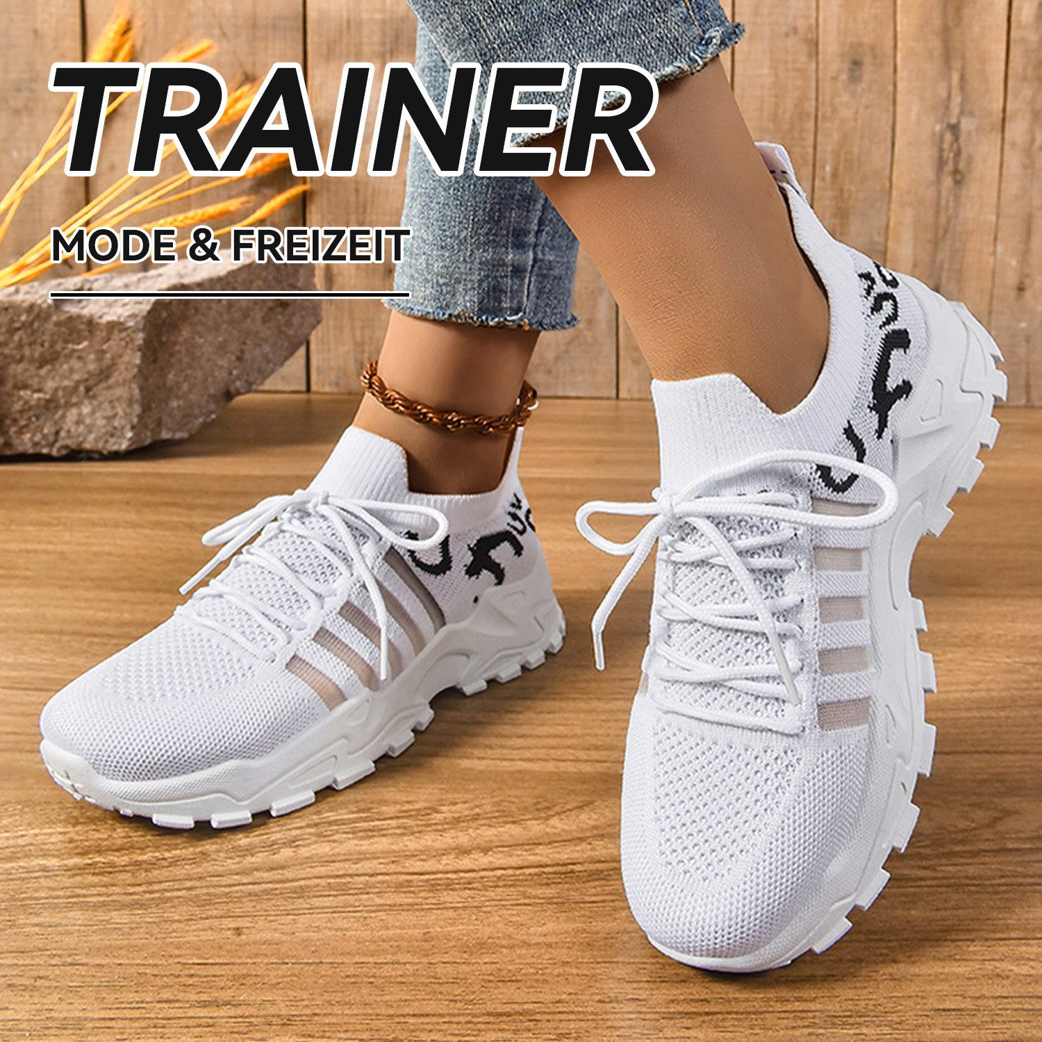 Refttenw Damen Sportschuhe Atmungsaktiv Leichte Wanderschuhe günstig online kaufen