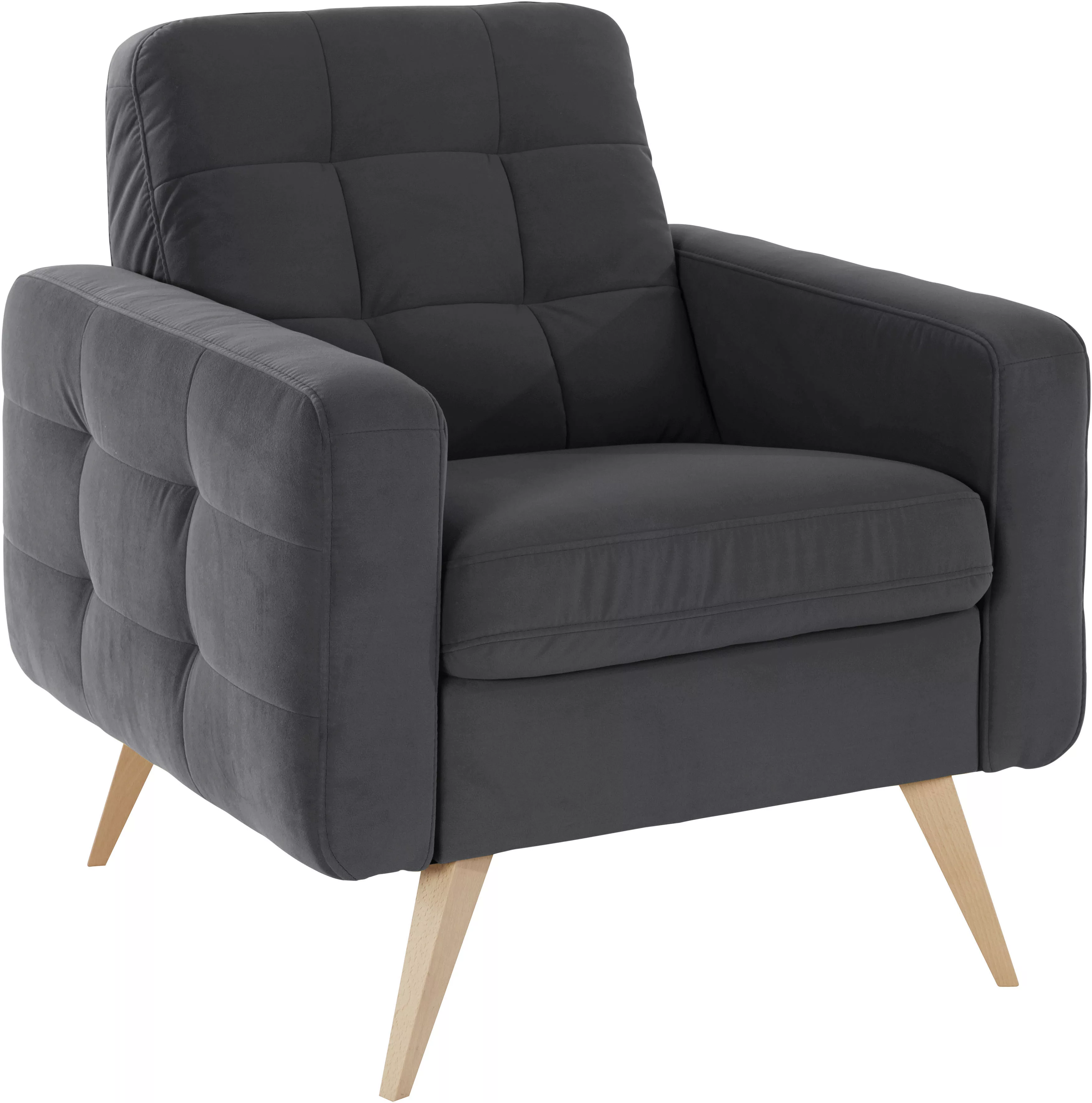 exxpo - sofa fashion Sessel "Elio, Loungesessel, aufwendige Detailverarbeit günstig online kaufen