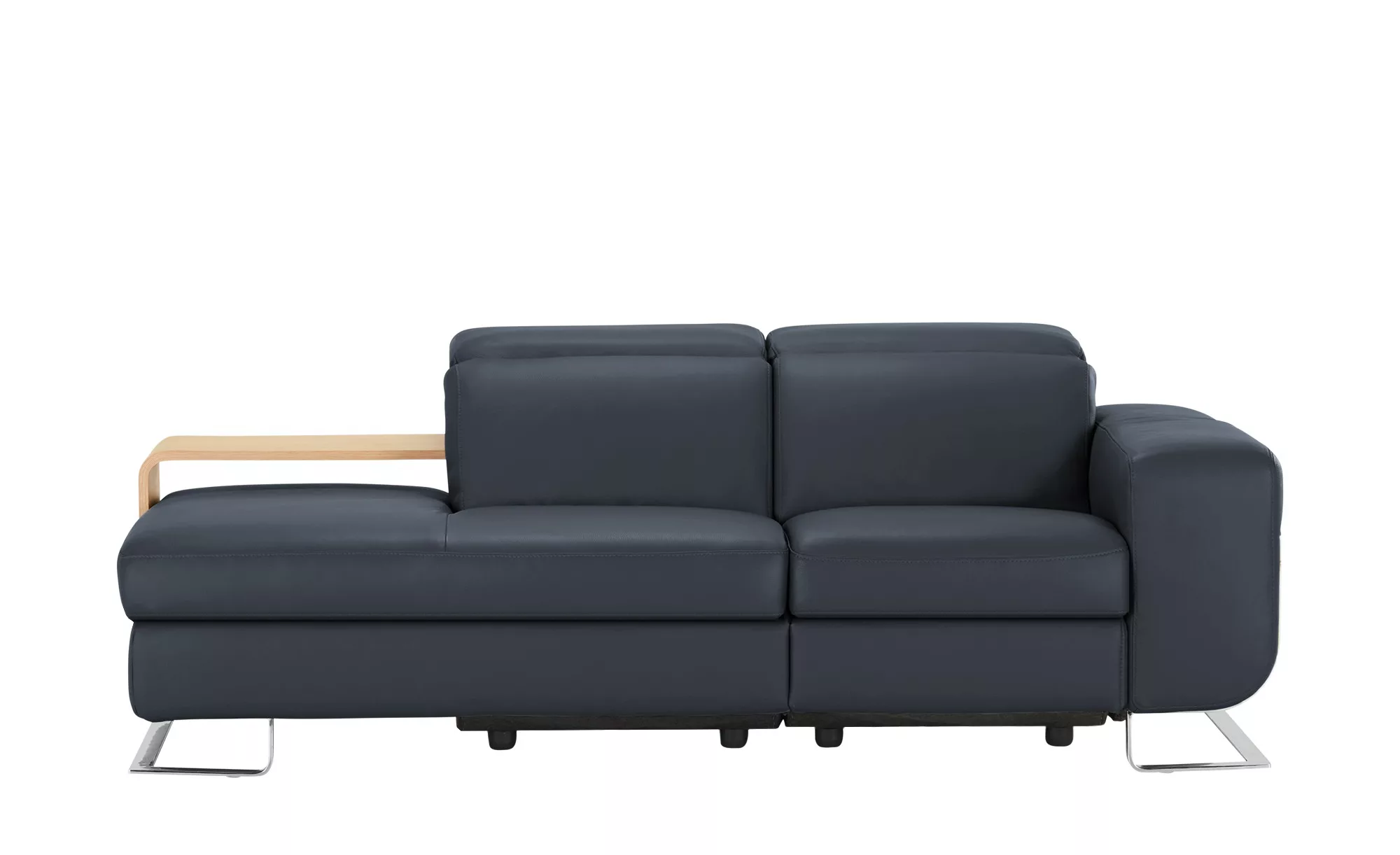 Ledersofa  8151 ¦ blau ¦ Maße (cm): B: 211 H: 74 T: 111 Polstermöbel > Sofa günstig online kaufen