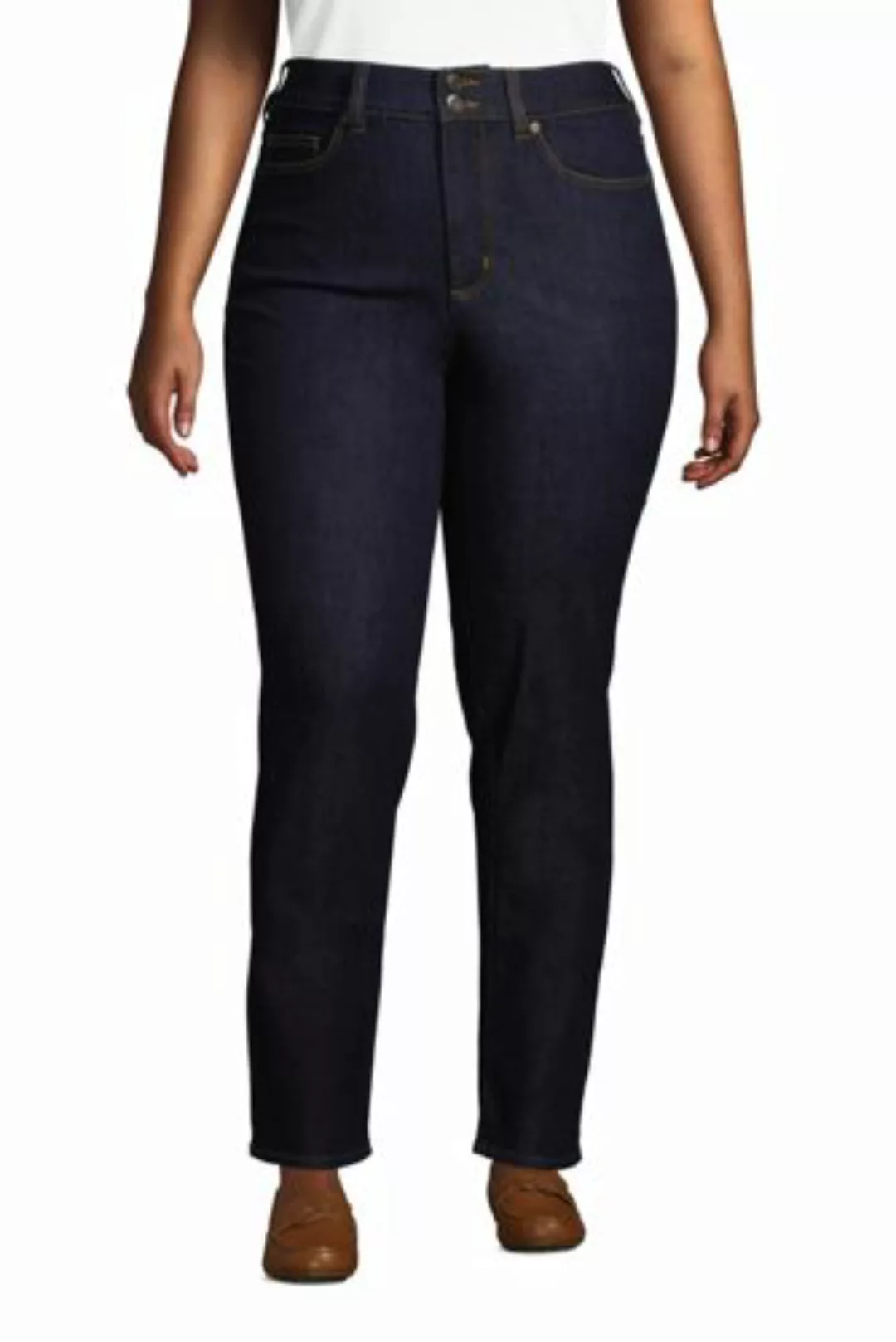 Shaping Jeans Straight Fit High Waist in großen Größen, Damen, Größe: 52 28 günstig online kaufen