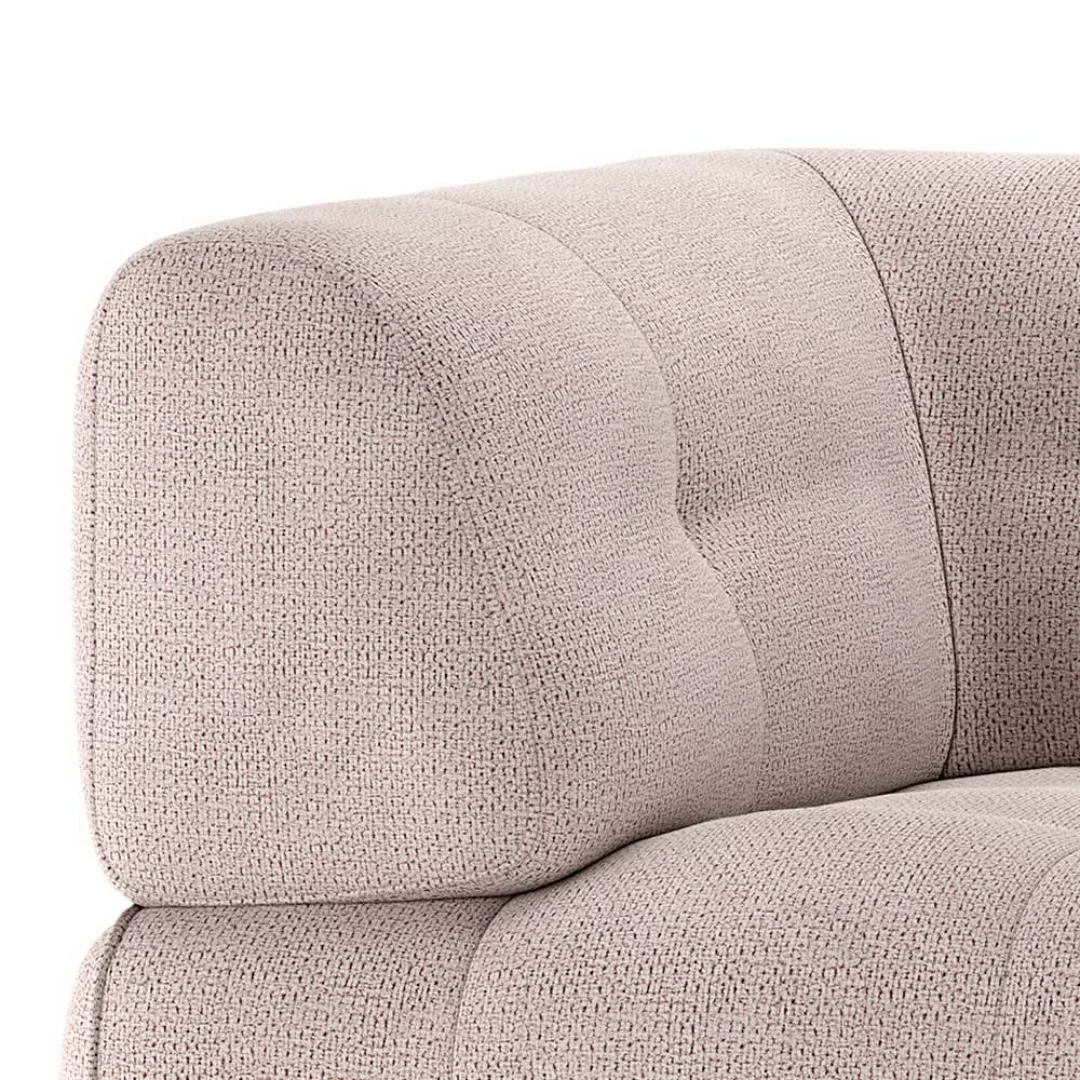 Modulares Sofa Element Mauve aus Chenillegewebe modernem Design günstig online kaufen