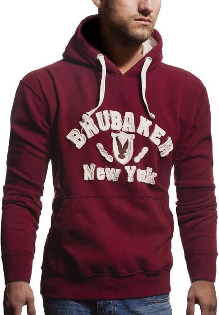 BRUBAKER Kapuzensweatshirt Herren Sweatshirt mit Kapuze - New York Eagle (1 günstig online kaufen