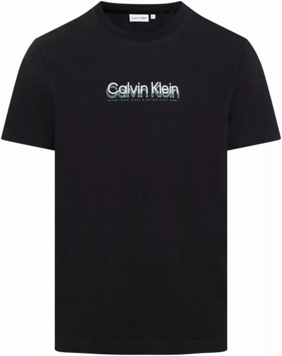 Calvin Klein T-Shirt FLOCK LOGO T-SHIRT mit Logoschriftzug günstig online kaufen