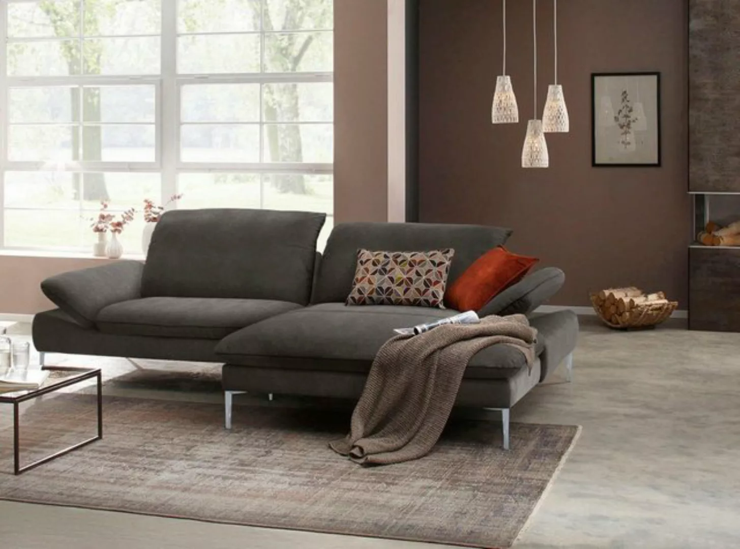 W.SCHILLIG Ecksofa enjoy&MORE, mit Sitztiefenverstellung, Füße silber matt, günstig online kaufen