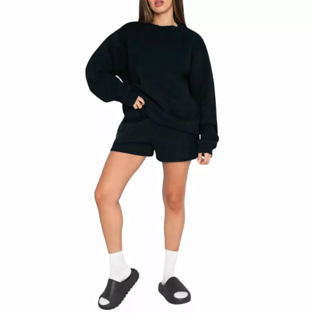 ZWY Anzug Sweatshirt für Damen, Rundhals-Sweatsuits, Lounge Set-Trainingsan günstig online kaufen