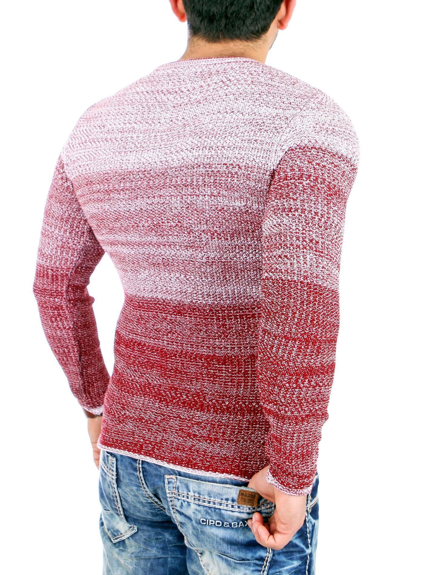 Reslad Strickpullover Reslad Strickpullover Herren Colorblock günstig online kaufen