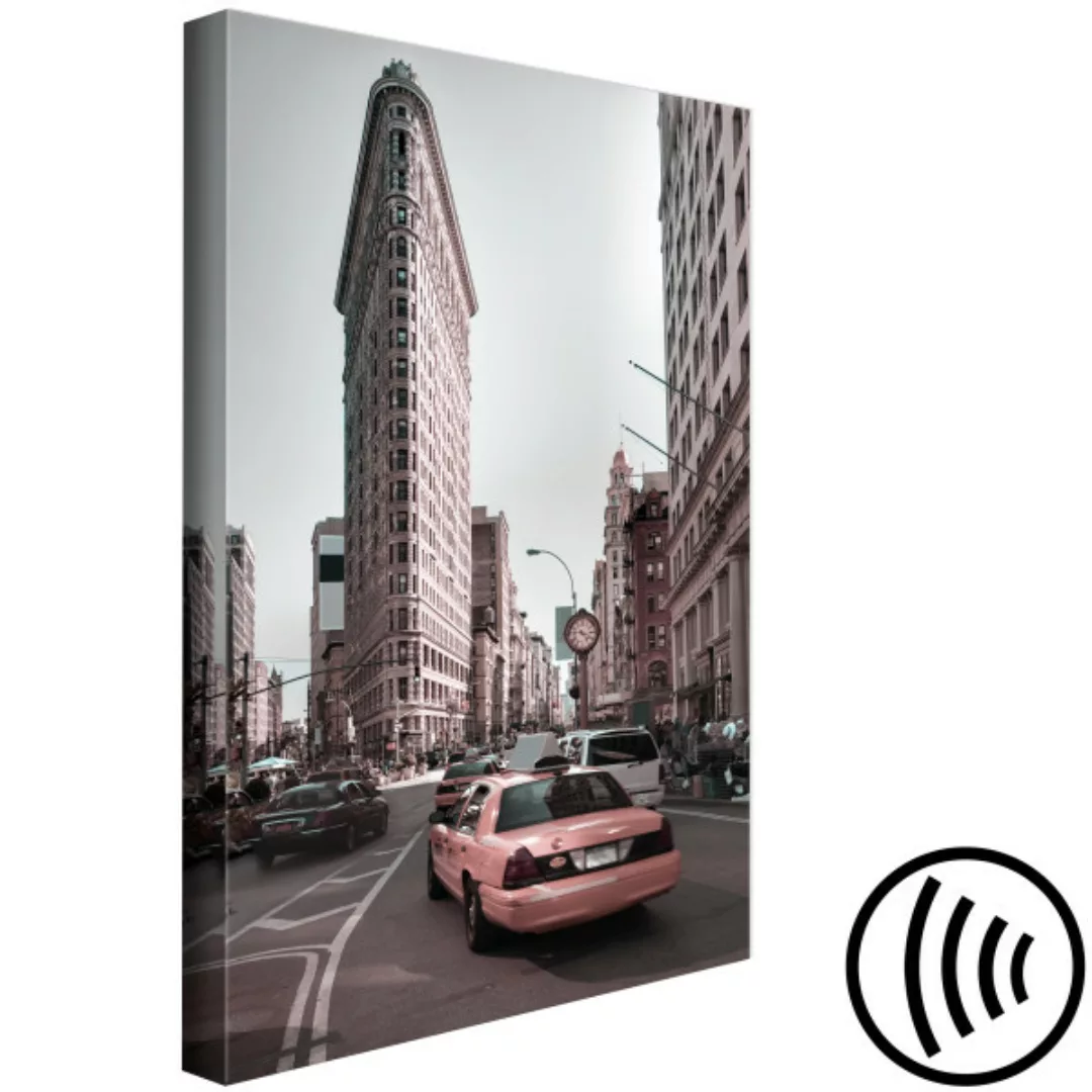 Bild auf Leinwand Flatiron Building in New York - Straßen- und Architekturf günstig online kaufen