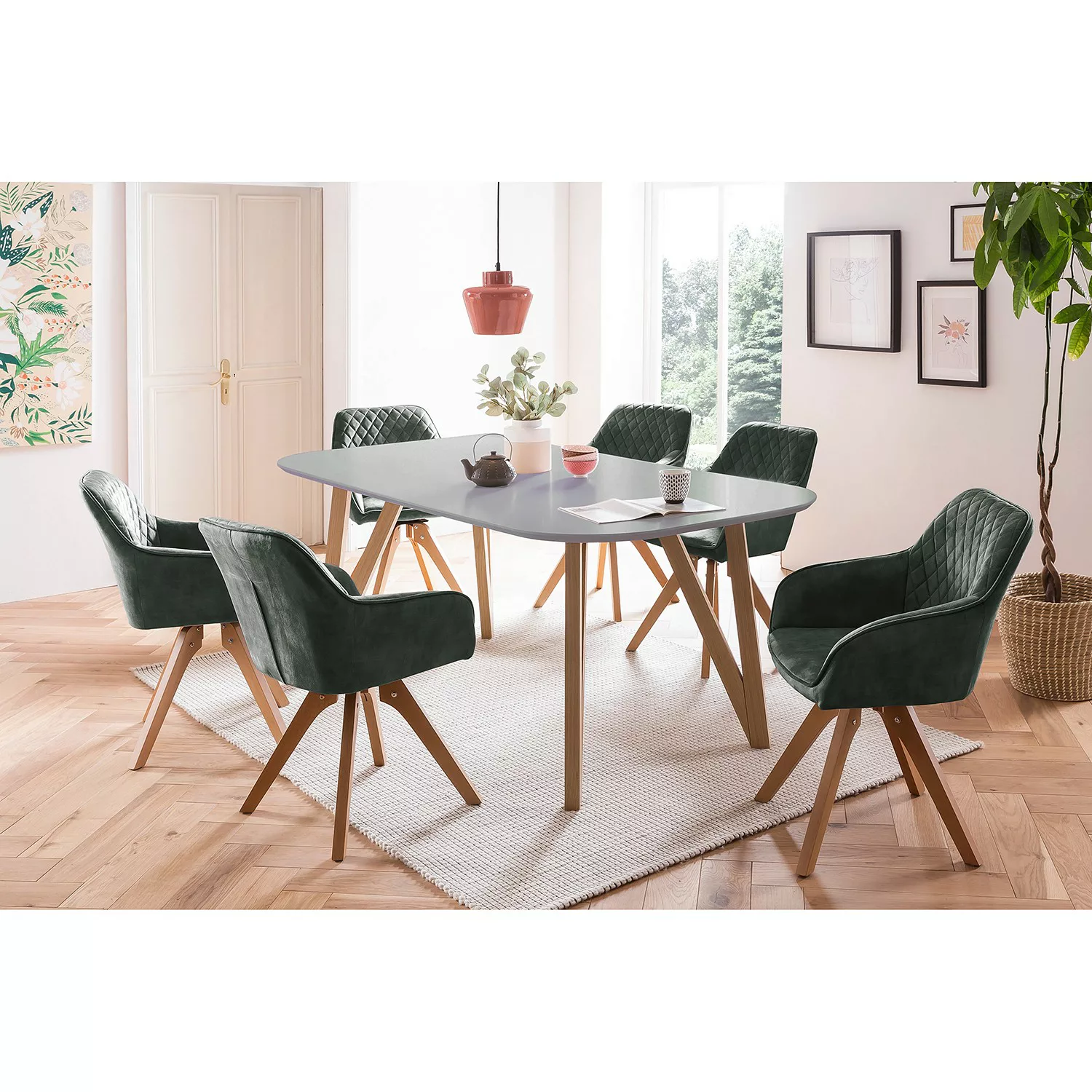 SalesFever Armlehnstuhl, 1 St., Samtvelours-Polyester, 180 Drehplatte unter günstig online kaufen