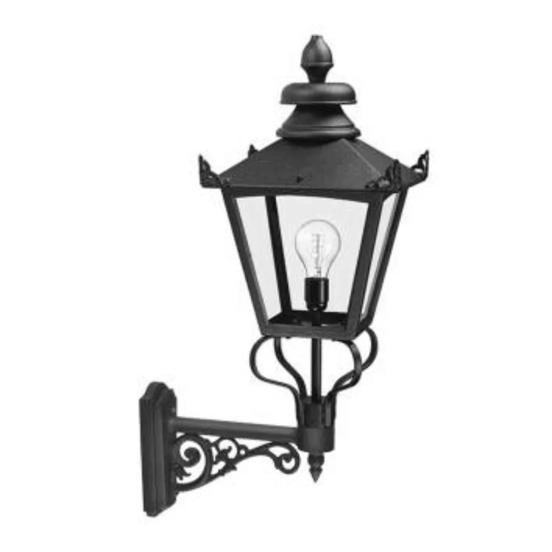 Viktorianische Außenwandlampe Schwarz groß H:80cm günstig online kaufen