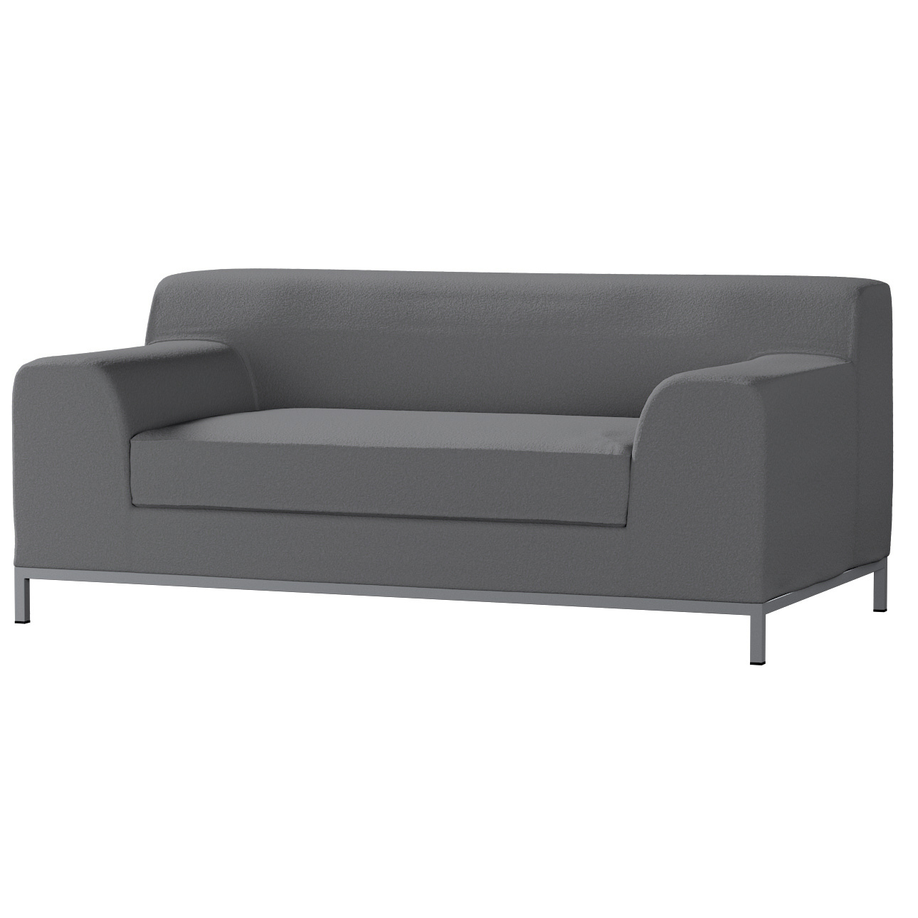 Bezug für Kramfors 2-Sitzer Sofa, grau, Sofahusse, Kramfors 2-Sitzer, Boucl günstig online kaufen