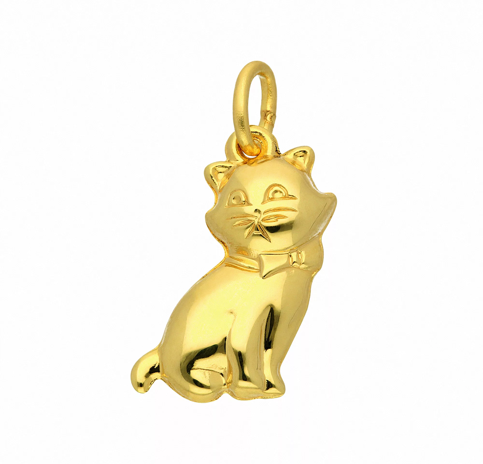 Adelia´s Kette mit Anhänger "333 Gold Anhänger Katze", Schmuckset - Set mit günstig online kaufen