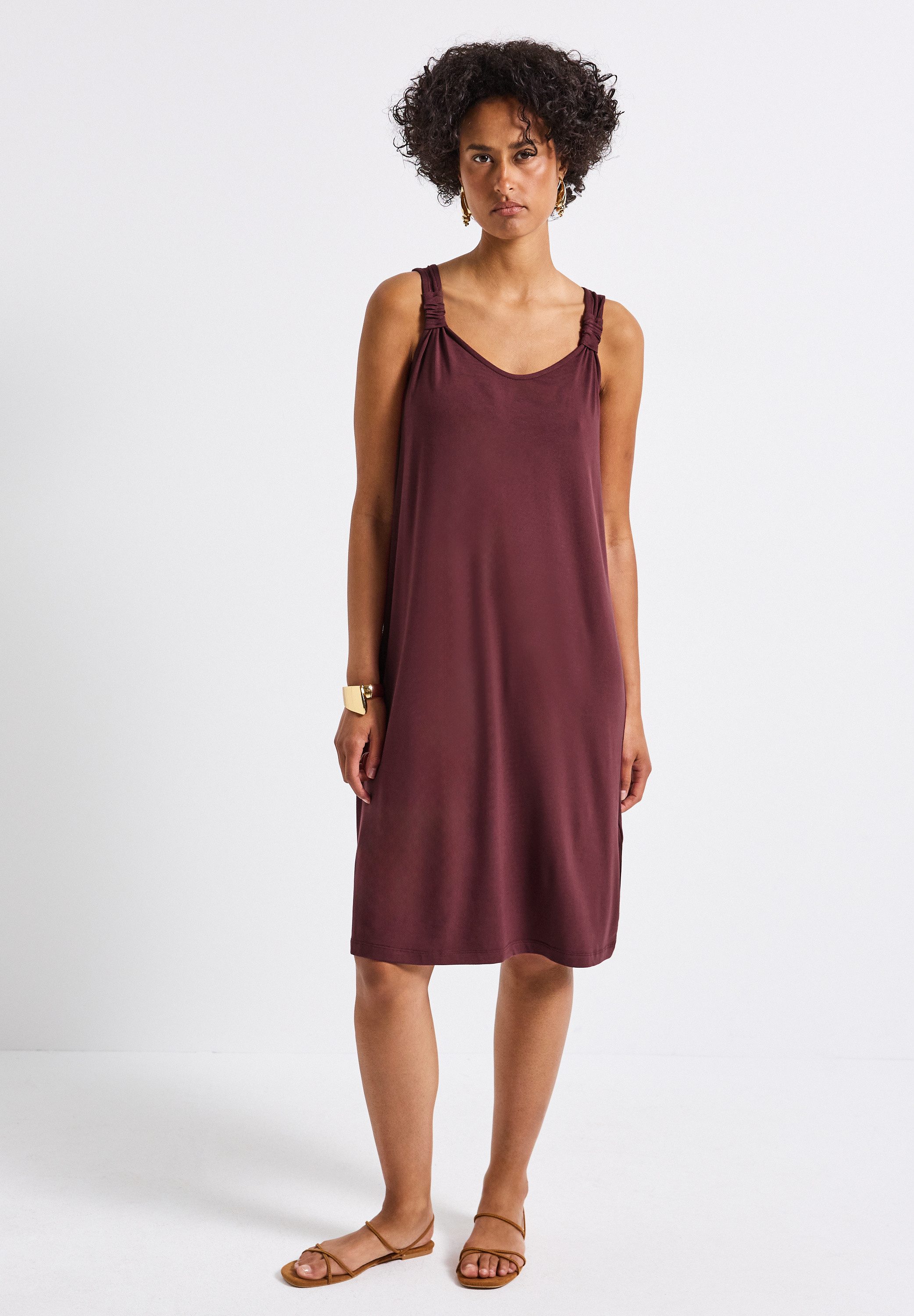STREET ONE Jerseykleid in Unifarbe günstig online kaufen