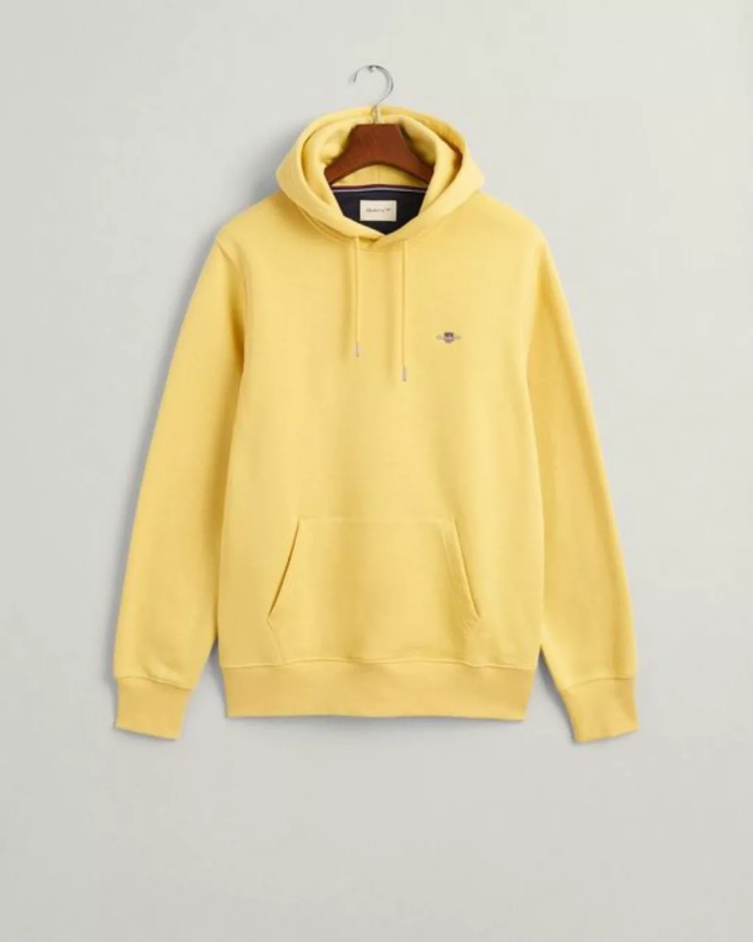Gant Sweatshirt REG SHIELD HOODIE, DUSTY YELLOW günstig online kaufen