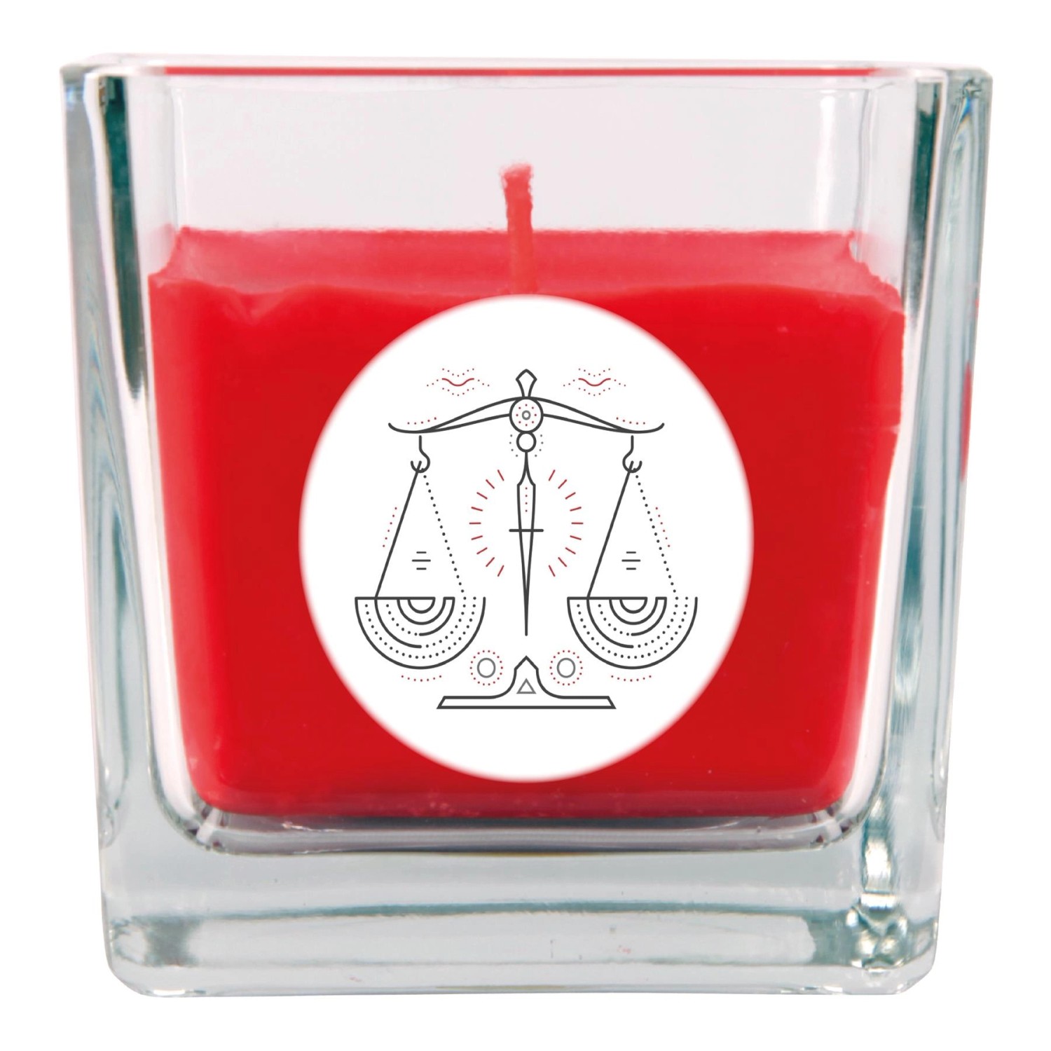 HS Candle Duftkerze & Glas Sternzeichen Rose 50 Stunden Waage günstig online kaufen