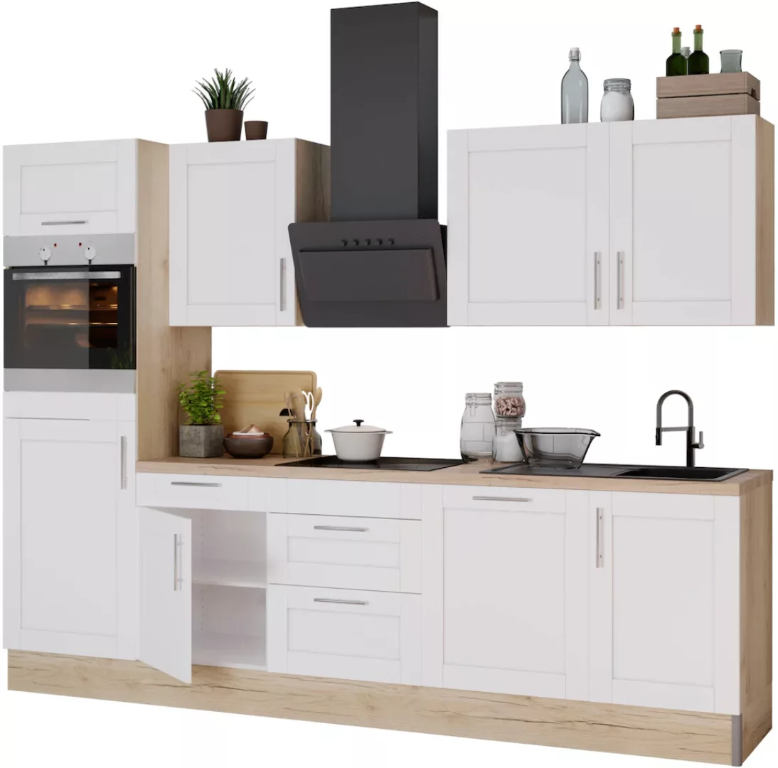 OPTIFIT Küche "Ahus", Breite 280 cm,wahlw. mit E-Geräten,Soft Close Funktio günstig online kaufen