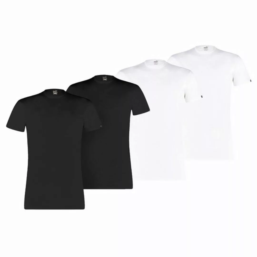 PUMA T-Shirt Herren T-Shirt, 4er Pack - Basic Crew Tee günstig online kaufen