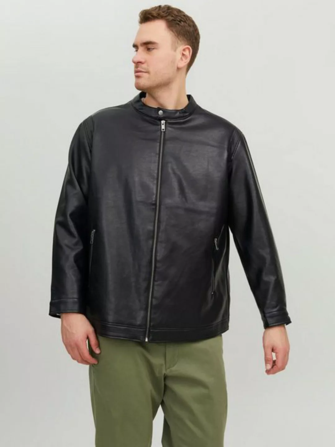 Jack & Jones PlusSize Bikerjacke "JJEROCKY CLEAN JACKET NOOS PLS" günstig online kaufen