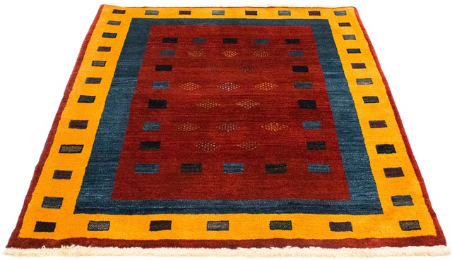 morgenland Wollteppich »Gabbeh - Loribaft Perser - 145 x 112 cm - dunkelrot günstig online kaufen