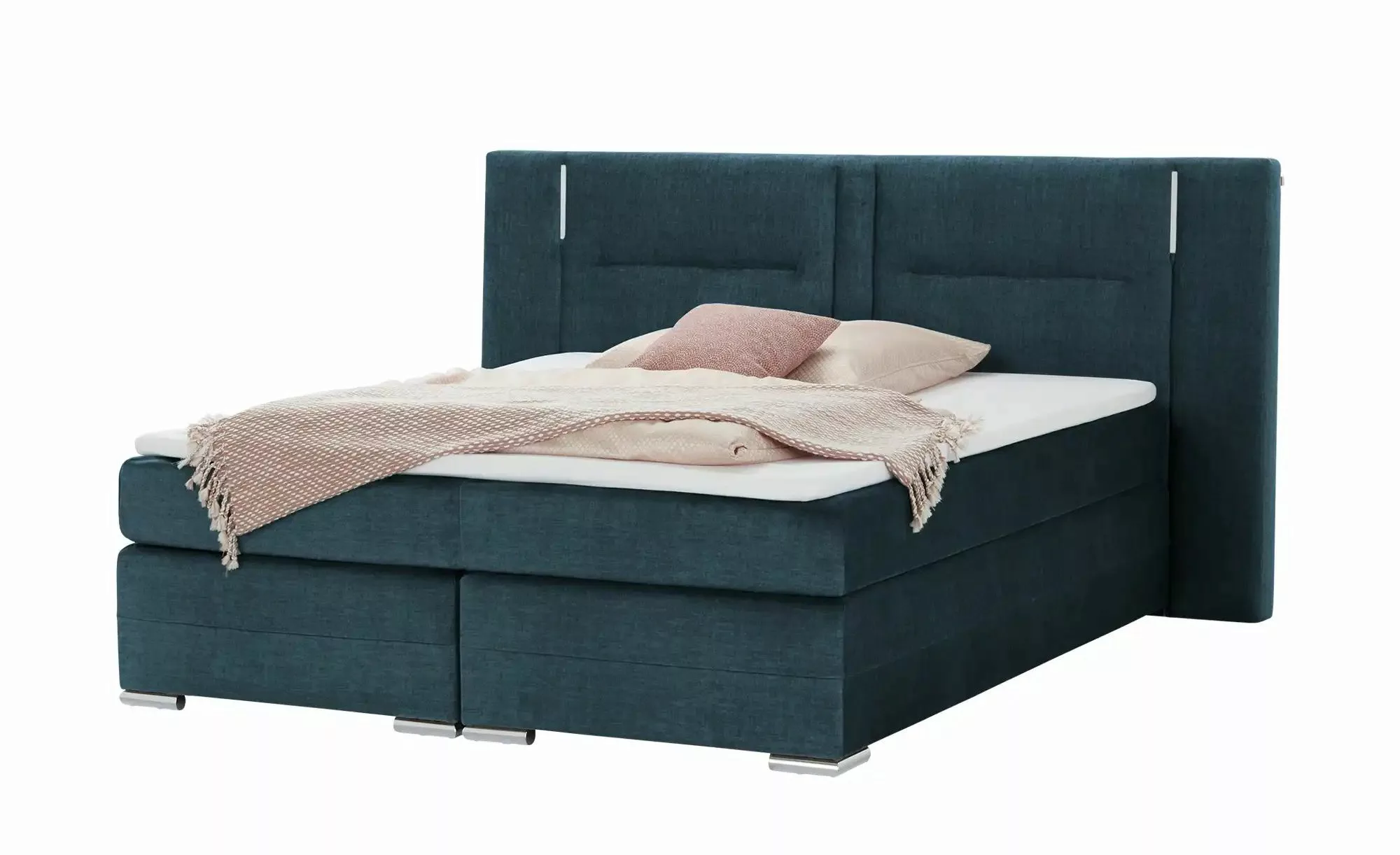 uno Boxspringbett  Aston ¦ blau ¦ Maße (cm): B: 233 H: 120 Betten > Boxspri günstig online kaufen