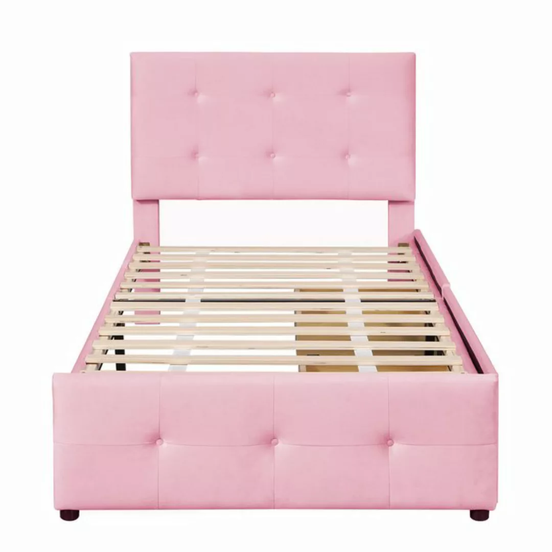 IDEASY Polsterbett Einzelbett, Kinderbett, Jugendbett, 90*200 cm, (höhenver günstig online kaufen