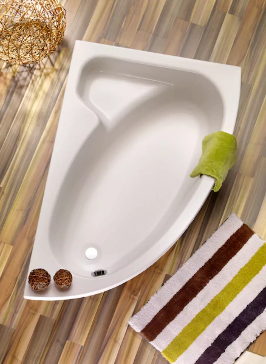 OTTOFOND Badewanne »Salinas«, (3 tlg.), mit Wannenträger und Ablaufgarnitur günstig online kaufen