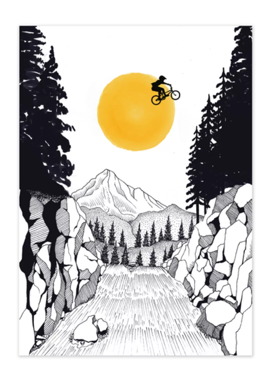 Poster Bike Jump Matt günstig online kaufen