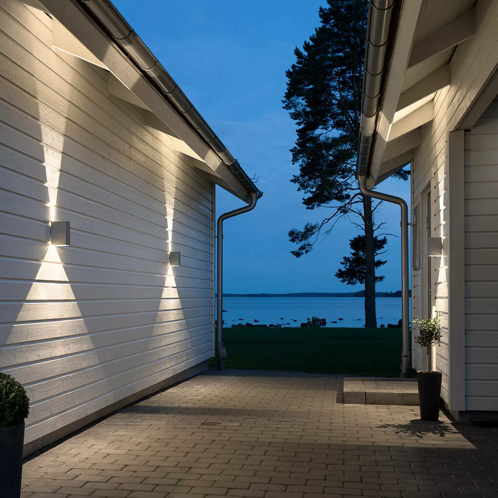 LED-Außenwandleuchte Cremona 8 cm anthrazit günstig online kaufen