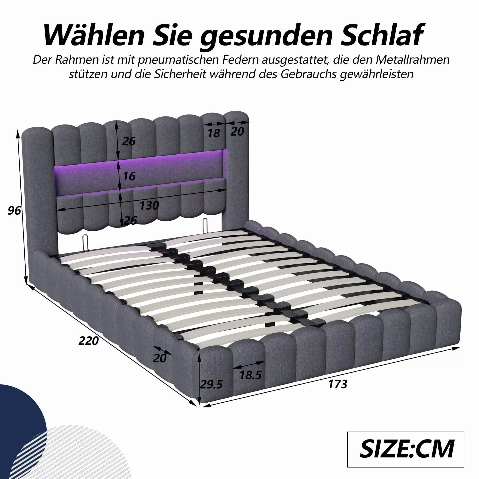 Furnishings Home Polsterbett Doppelbett Hausbett (Set, günstig online kaufen