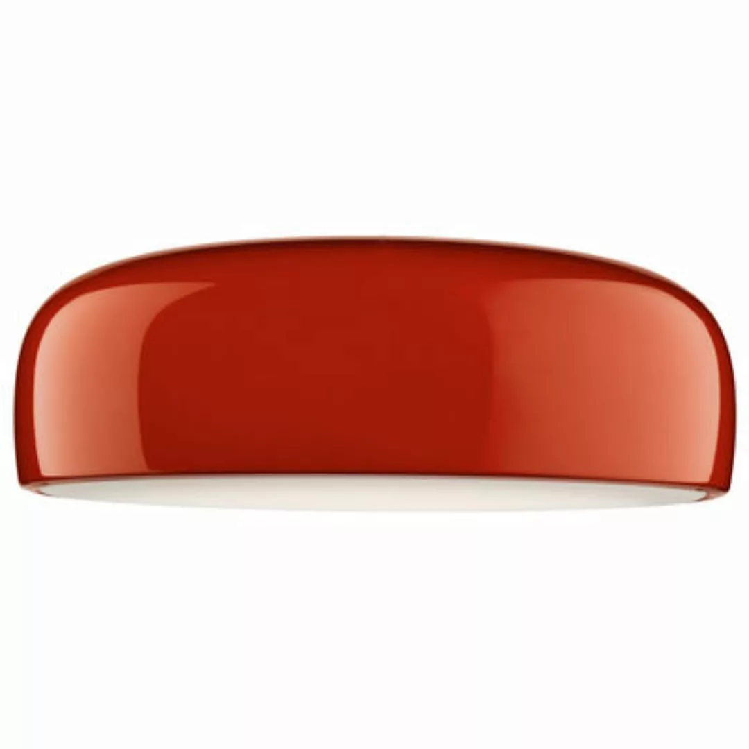 Deckenleuchte Smithfield metall rot / Ø 60 cm - Aluminium - Flos - Rot günstig online kaufen