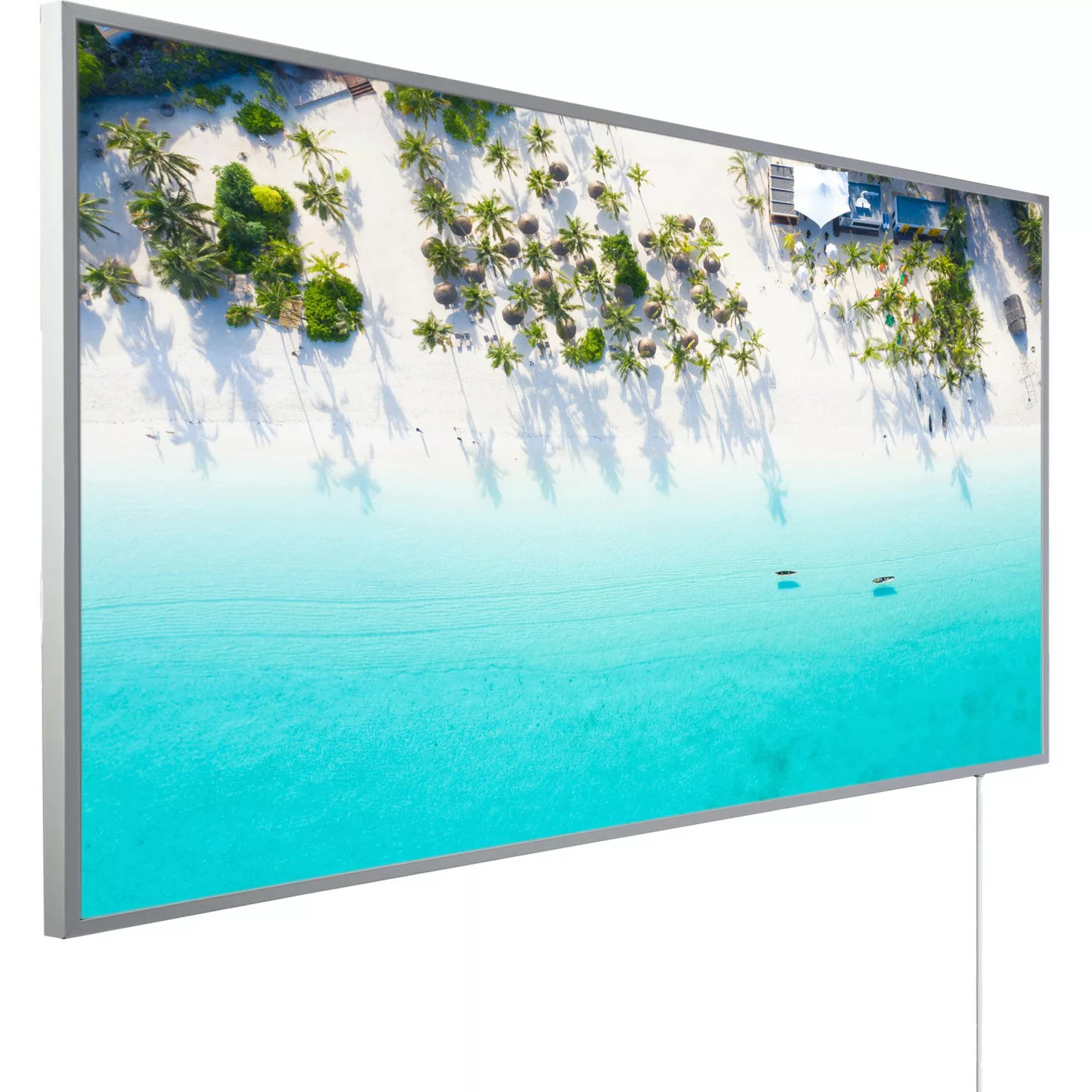 Könighaus Infrarotheizung Panorama-Serie 60 cm x 120 cm 1200 W Traumstrand günstig online kaufen