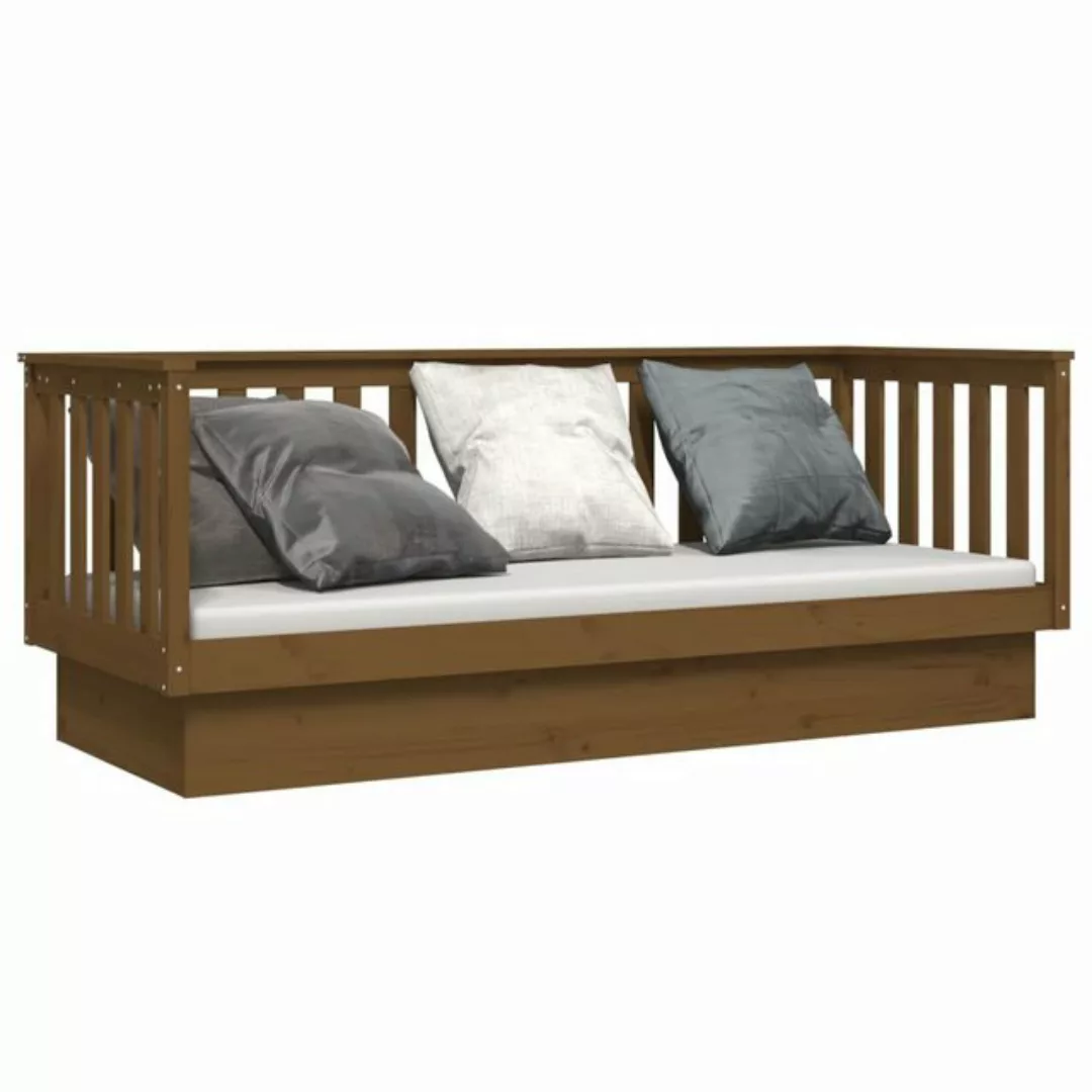 furnicato Bett Tagesbett Honigbraun 75x190 cm Massivholz Kiefer (1-tlg) günstig online kaufen