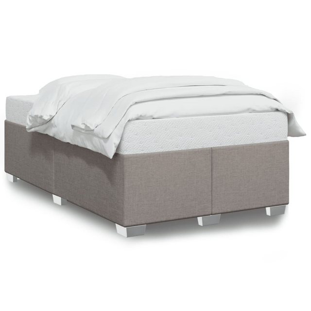 vidaXL Bett, Bettgestell ohne Matratze Taupe 120x190 cm Stoff günstig online kaufen