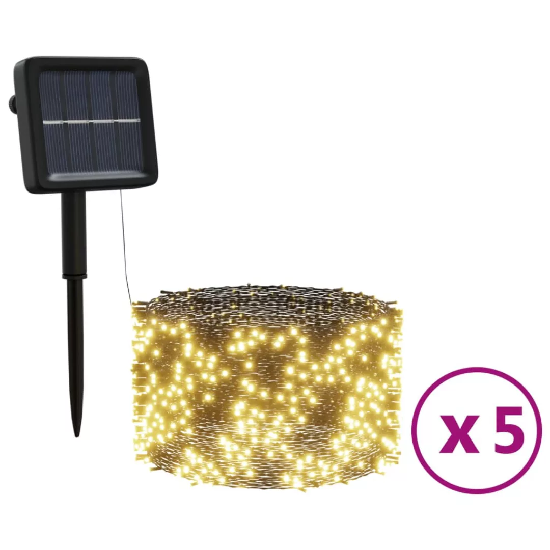 Indoor-/outdoor-solarlichterkette 5 Stk. 5x200 Led Warmweiß günstig online kaufen