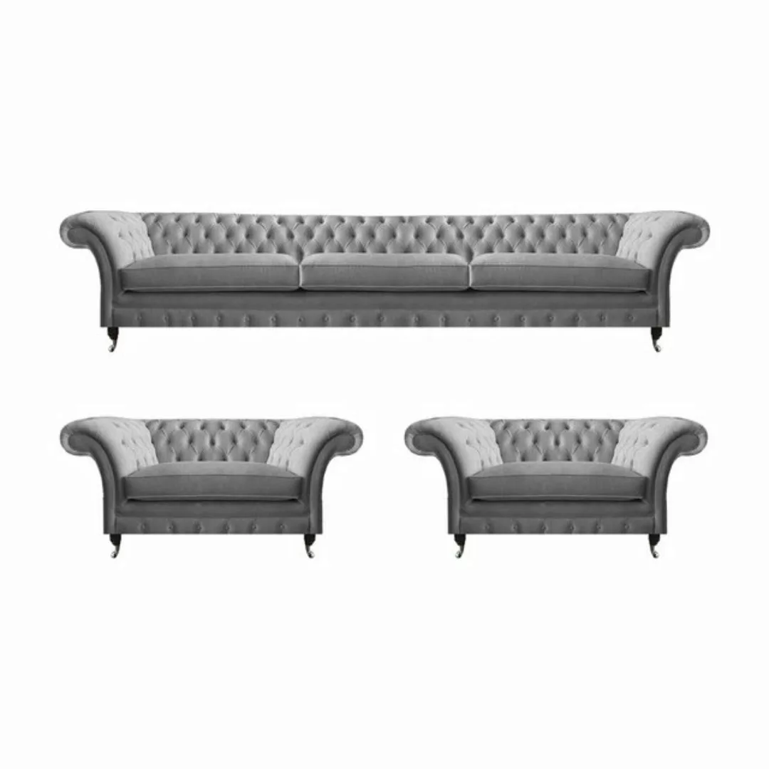 JVmoebel Chesterfield-Sofa Möbel Sofagarnitur Couch Sofa Polster Couch Set günstig online kaufen