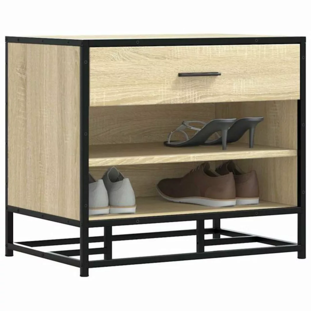 vidaXL Schuhschrank Schuhbank Sonoma-Eiche 60x40x53,5 cm Holzwerkstoff und günstig online kaufen