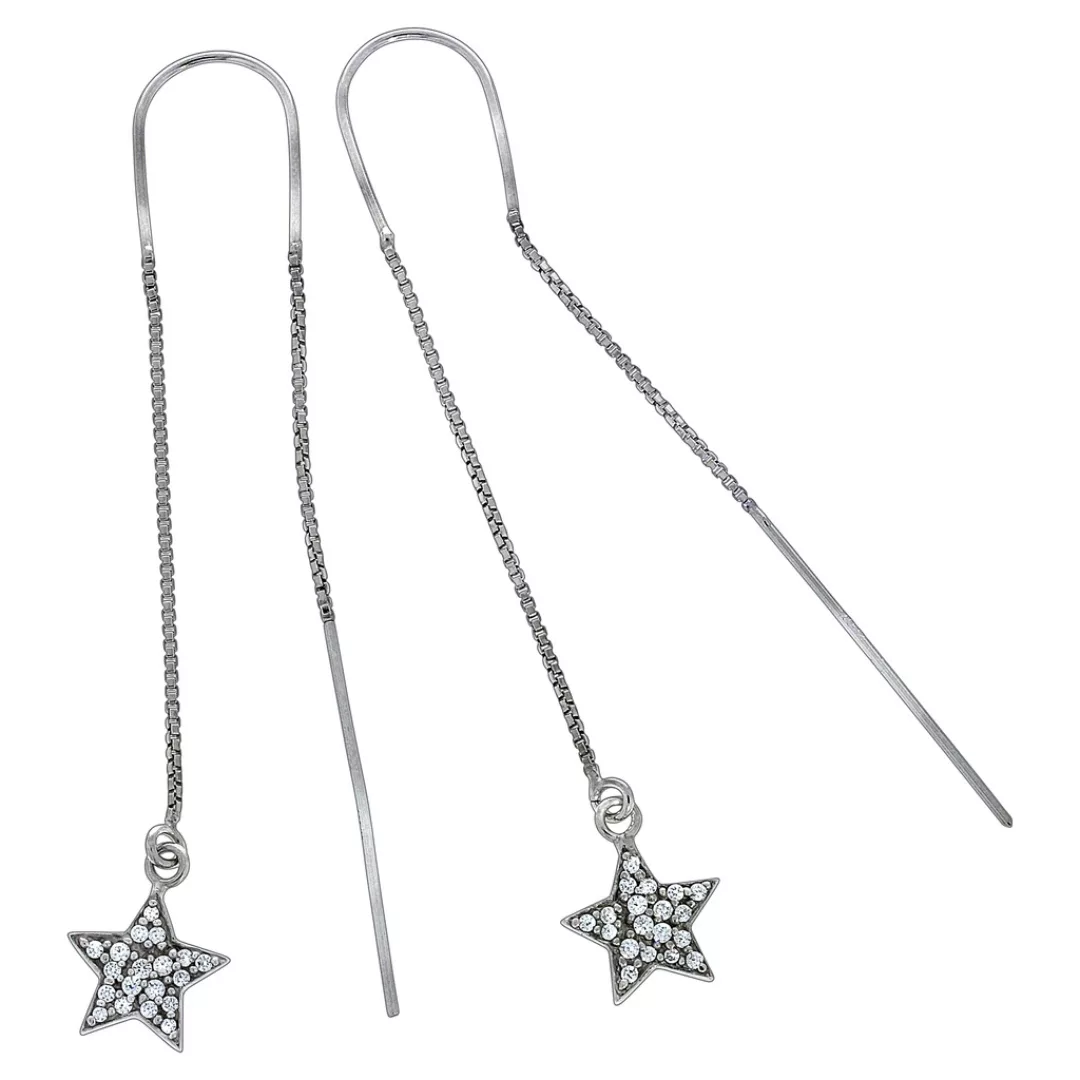 Vivance Paar Ohrhänger "925/- Sterling Silber Sterne" günstig online kaufen