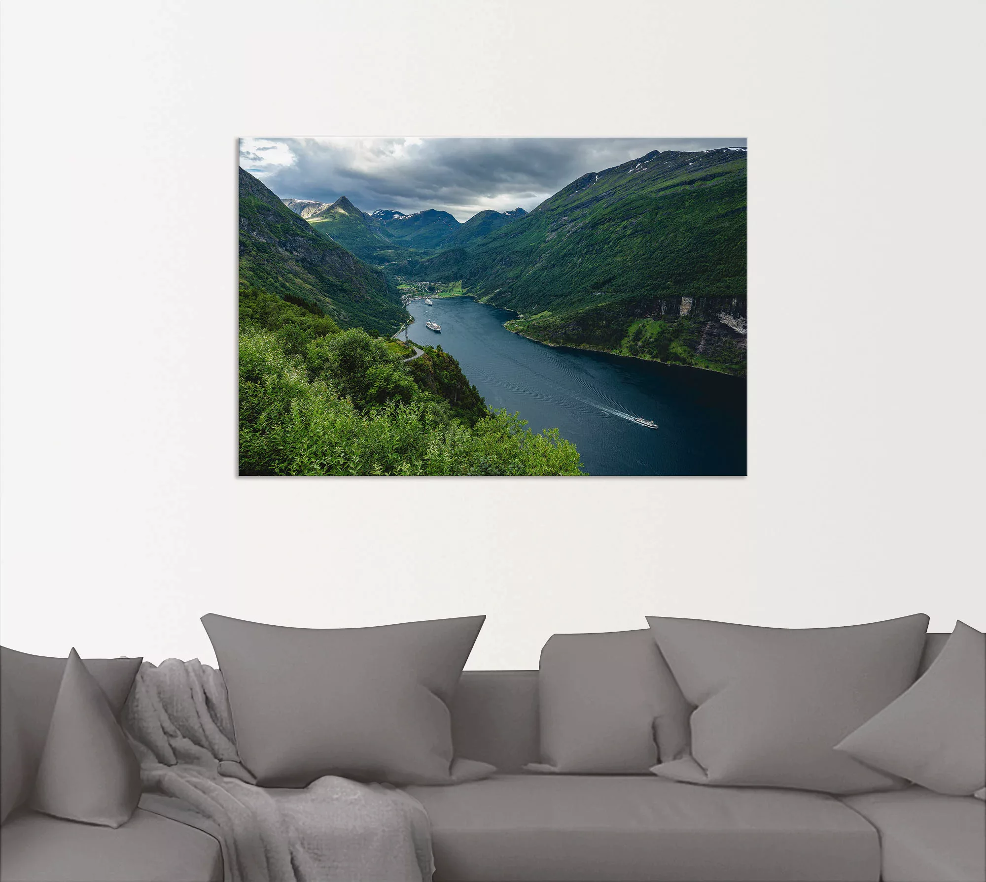 Artland Wandbild »Blick auf den Geirangerfjord Norwegen«, Küste, (1 St.), a günstig online kaufen