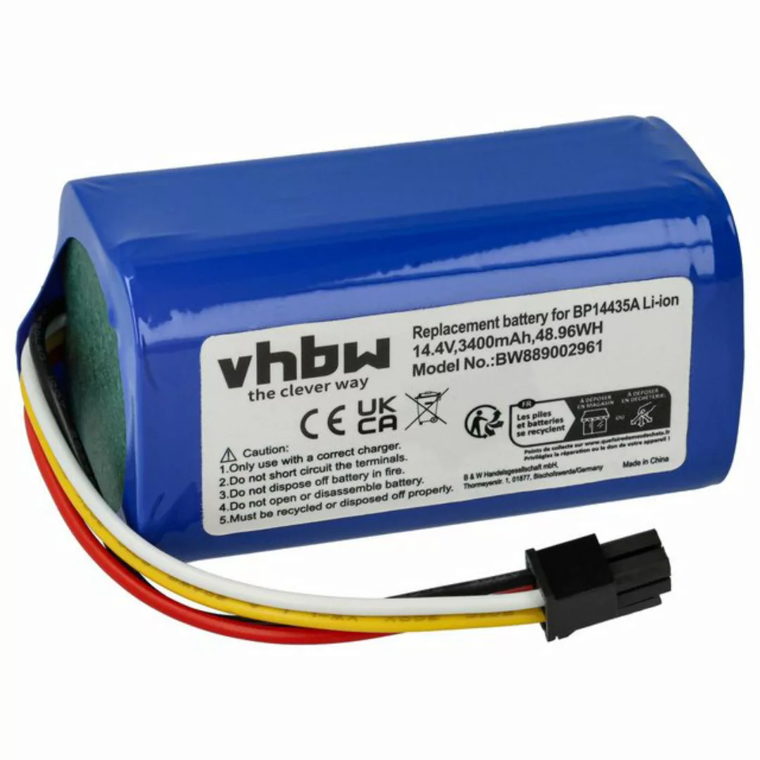 vhbw Ersatz für Eureka/Midea BP14435A für Saugroboter (3400 mAh, 14,4 V, St günstig online kaufen