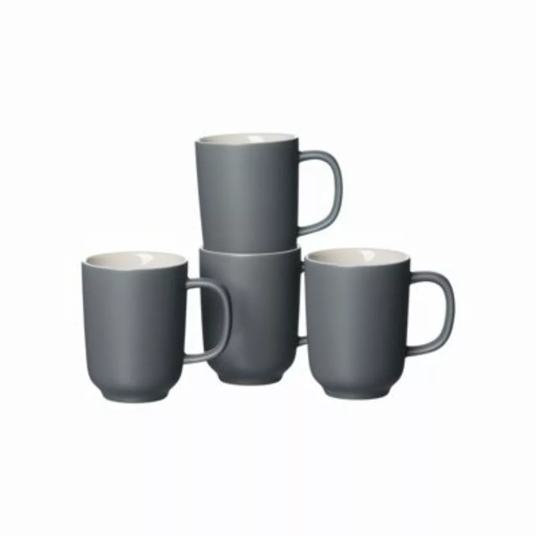 Ritzenhoff & Breker JASPER Kaffeebecher 285 ml 4er Set grau Tassen günstig online kaufen