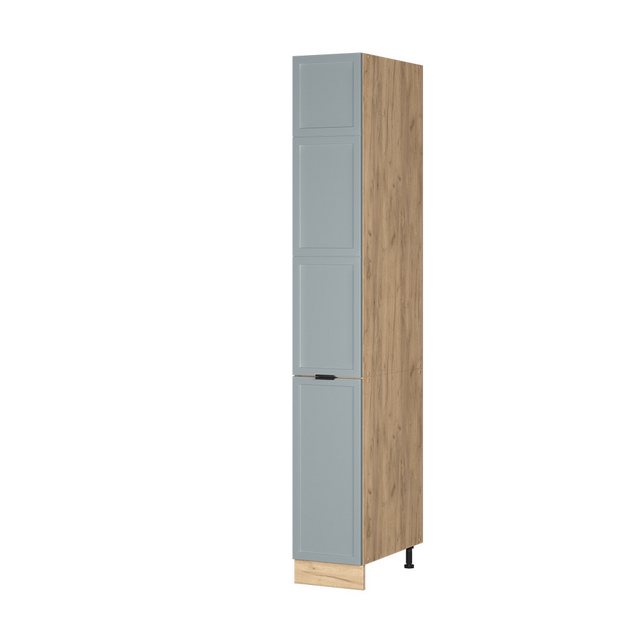 Vicco Hochschrank Fame-Line, Hellblau-grau/Goldkraft Eiche, 30 cm günstig online kaufen