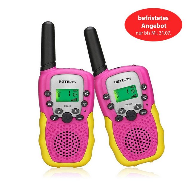 Retevis Walkie Talkie RA618 3-12 Jahren Walkie Talkies für Kinder 8 Kanal m günstig online kaufen