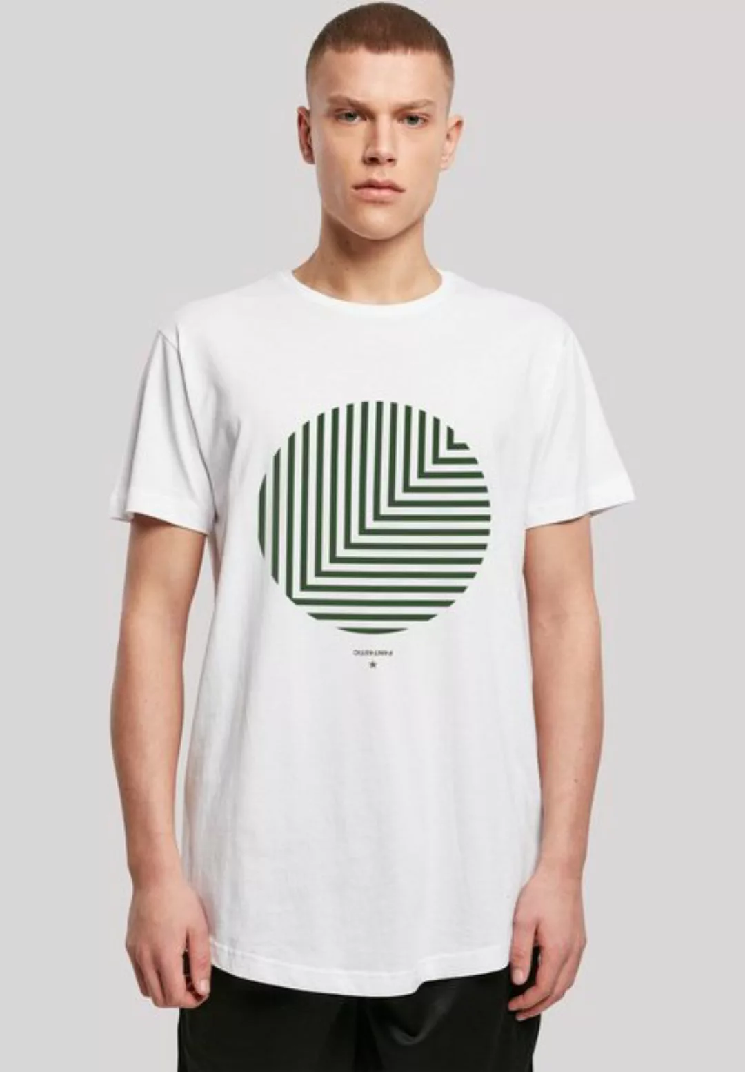 F4NT4STIC T-Shirt Geometrics Grün Print günstig online kaufen
