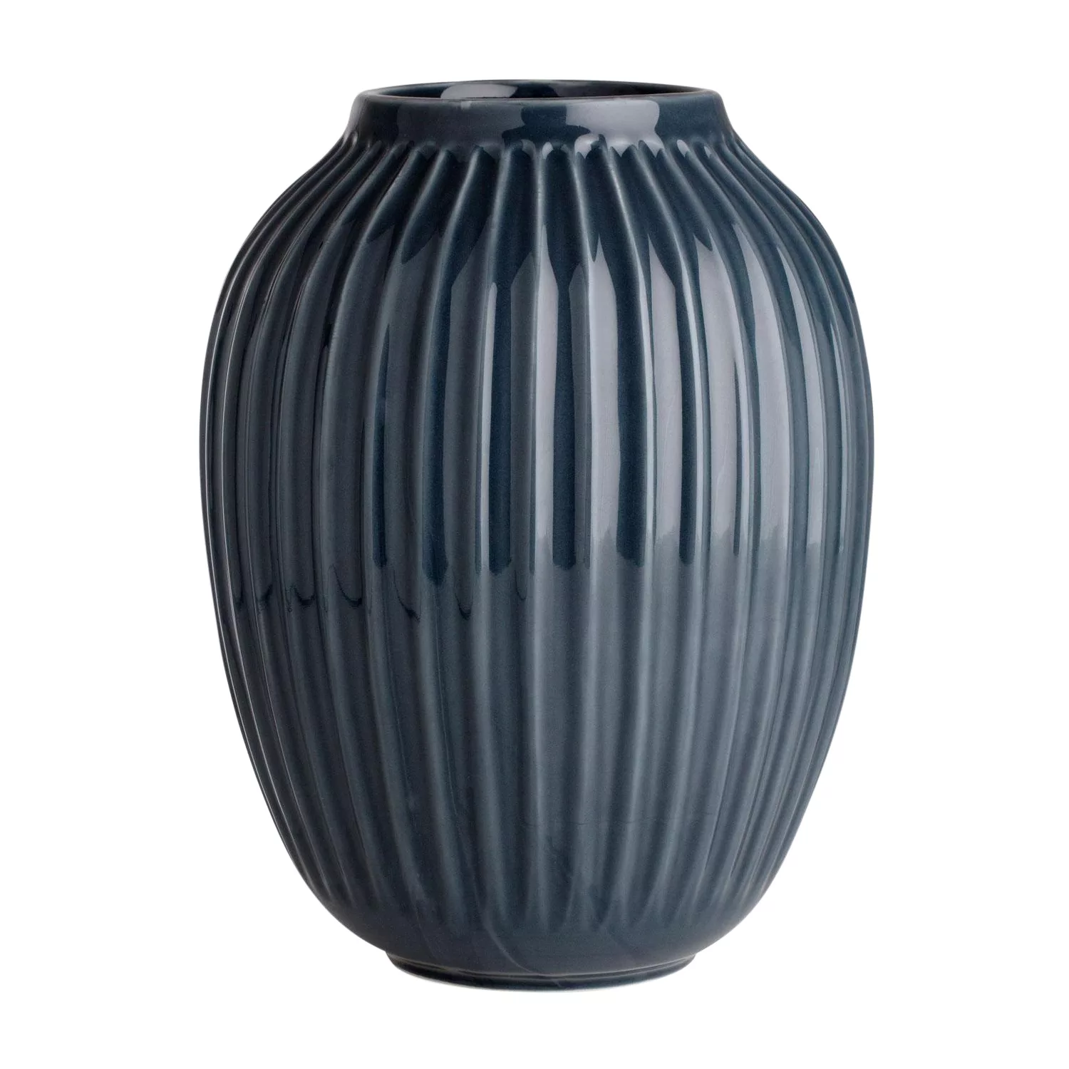 Kähler - Hammershøi Vase H 25cm - anthrazit/H 25cm / Ø 20cm günstig online kaufen
