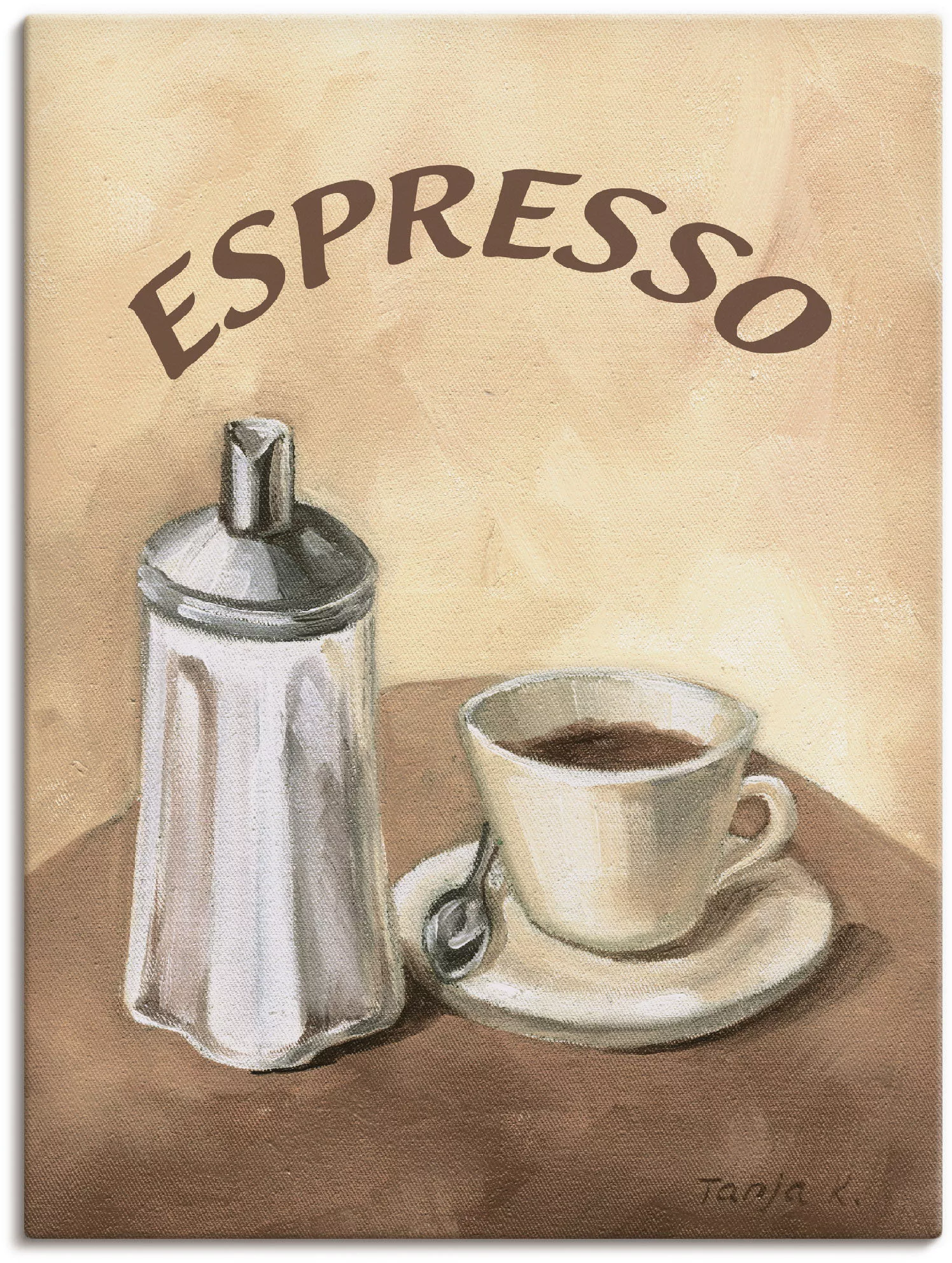 Artland Wandbild »Espresso II«, Getränke, (1 St.), als Alubild, Outdoorbild günstig online kaufen
