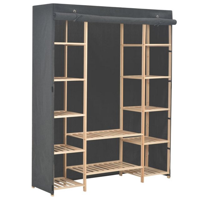 vidaXL Kleiderschrank Kleiderschrank Stoffschrank Grau 135 x 40 x 170 cm St günstig online kaufen